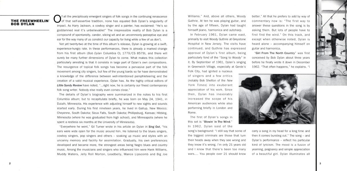 Bob Dylan – The Freewheelin' Bob Dylan (LP Vinyl) - Detail