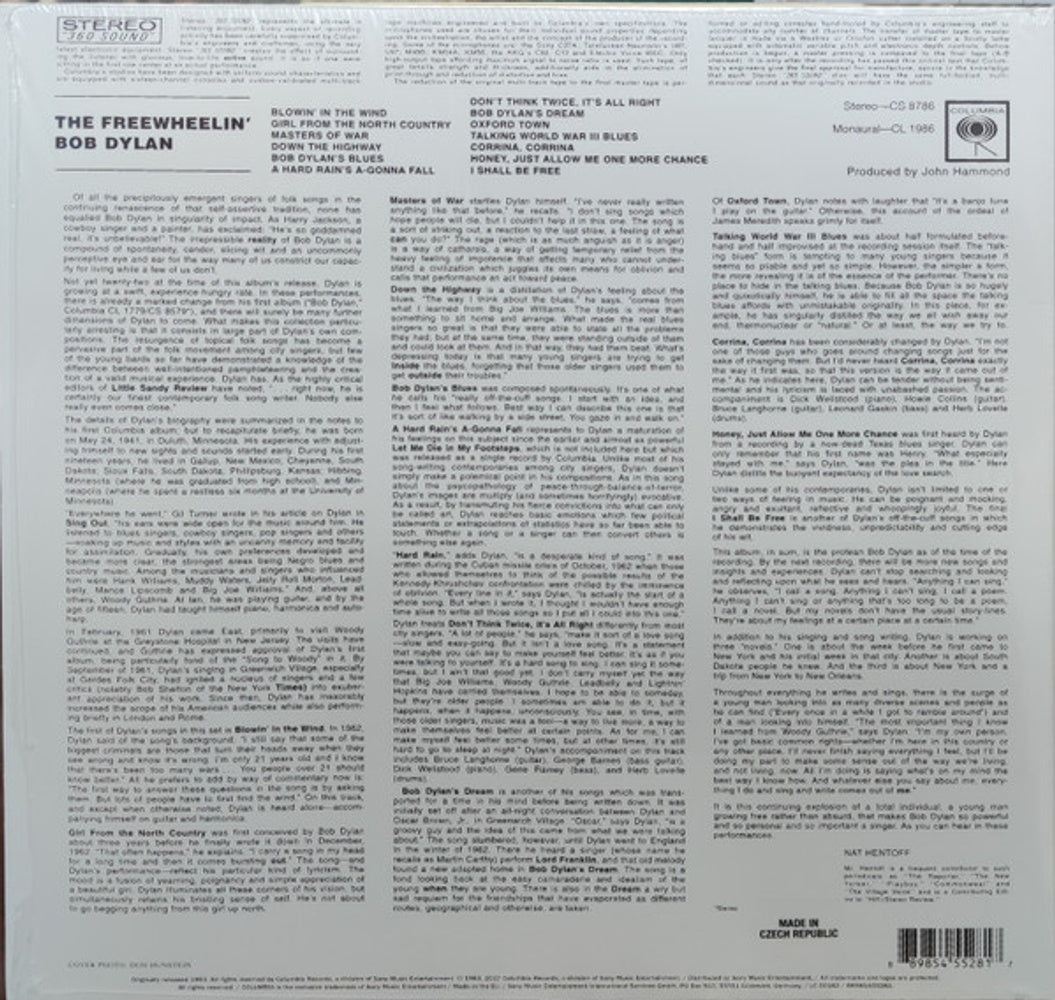 Bob Dylan – The Freewheelin' Bob Dylan (LP Vinyl) - Side View