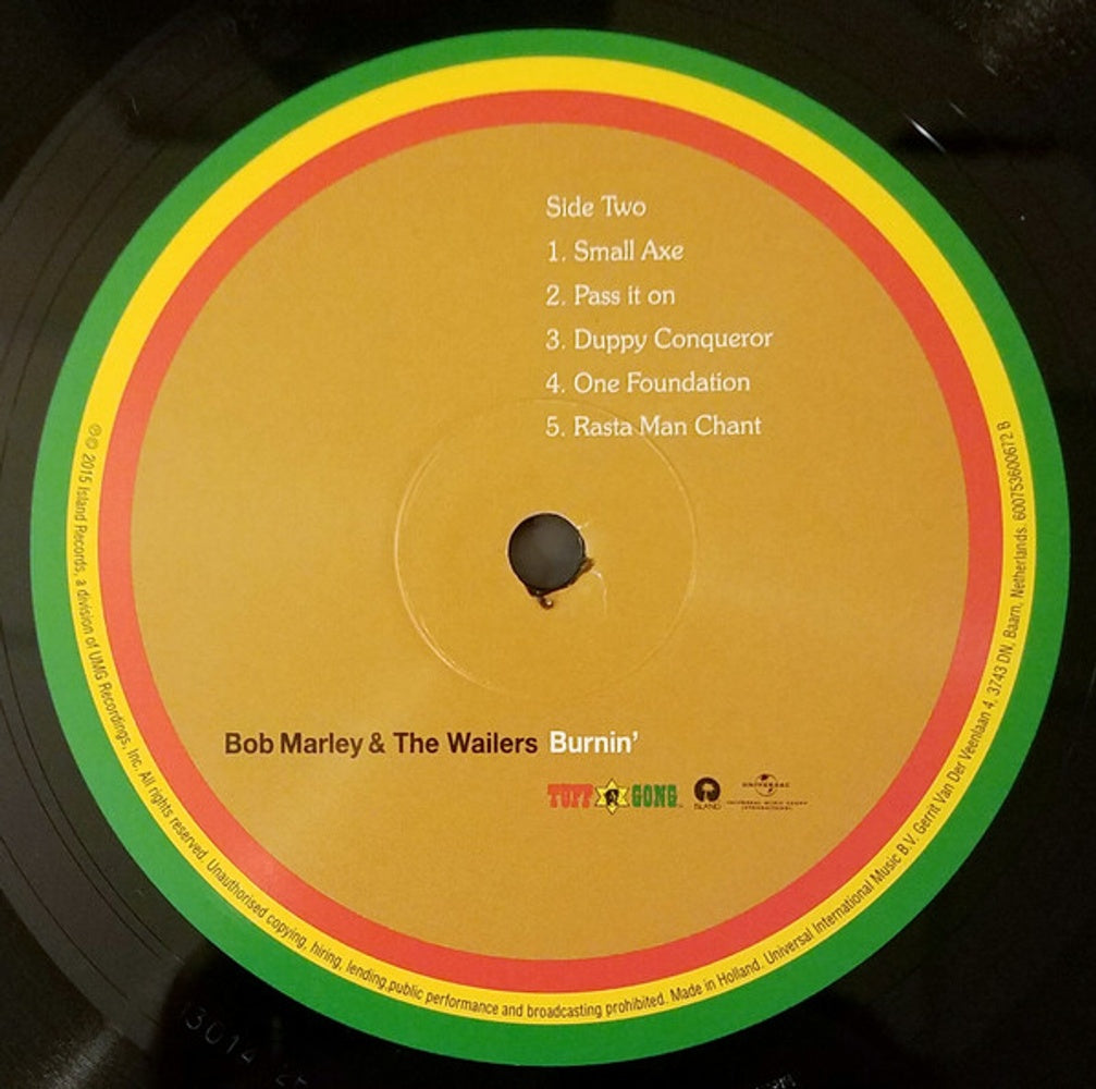 Bob Marley – Burnin (LP Vinyl) - Close-Up