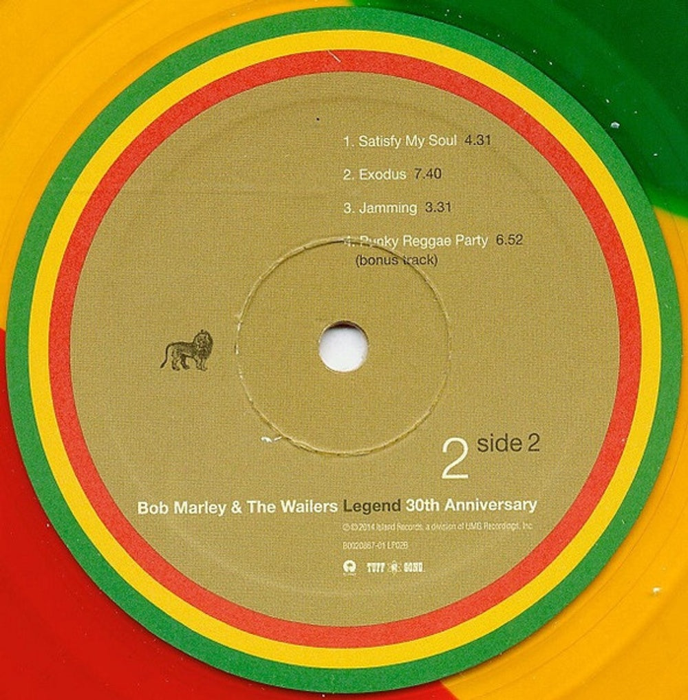 Bob Marley – Legend: 30th Anniversary Edition (2-LP Vinyl) - Side View