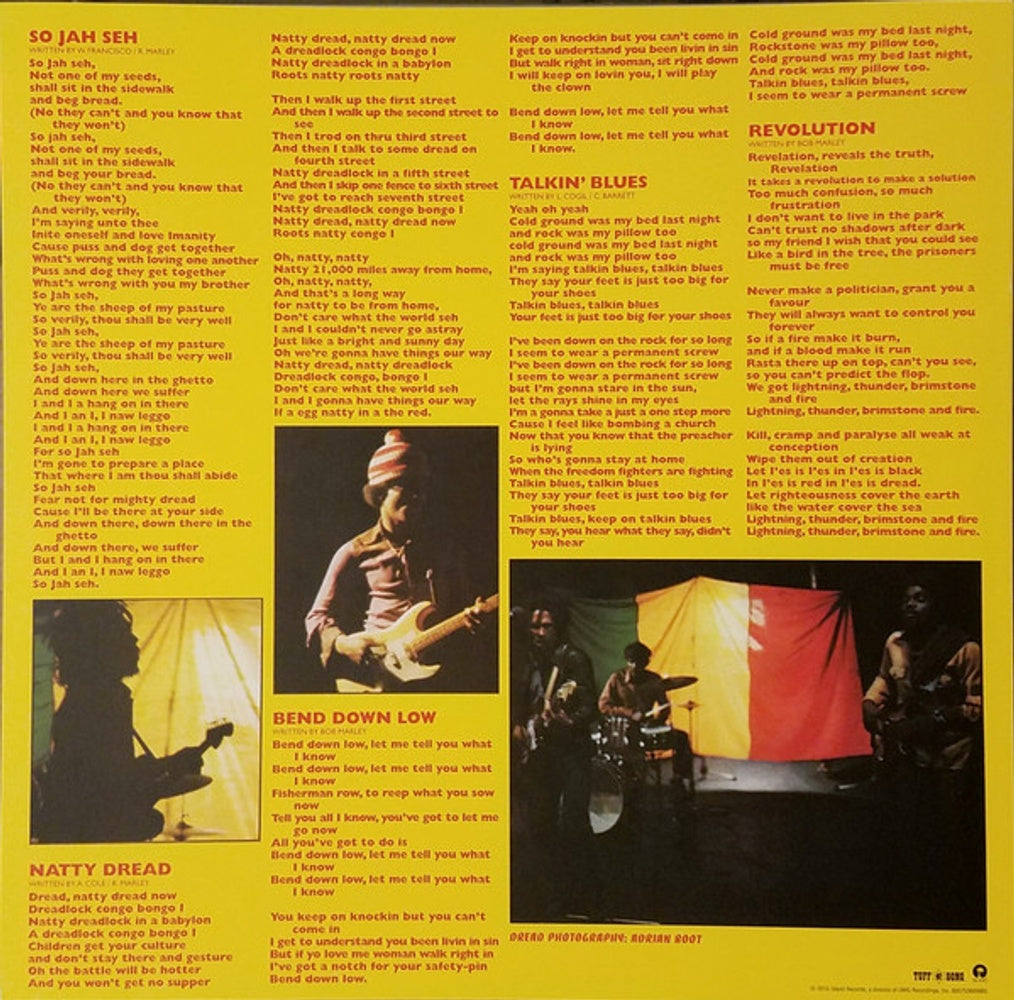 Bob Marley – Natty Dread (LP Vinyl) - Side View