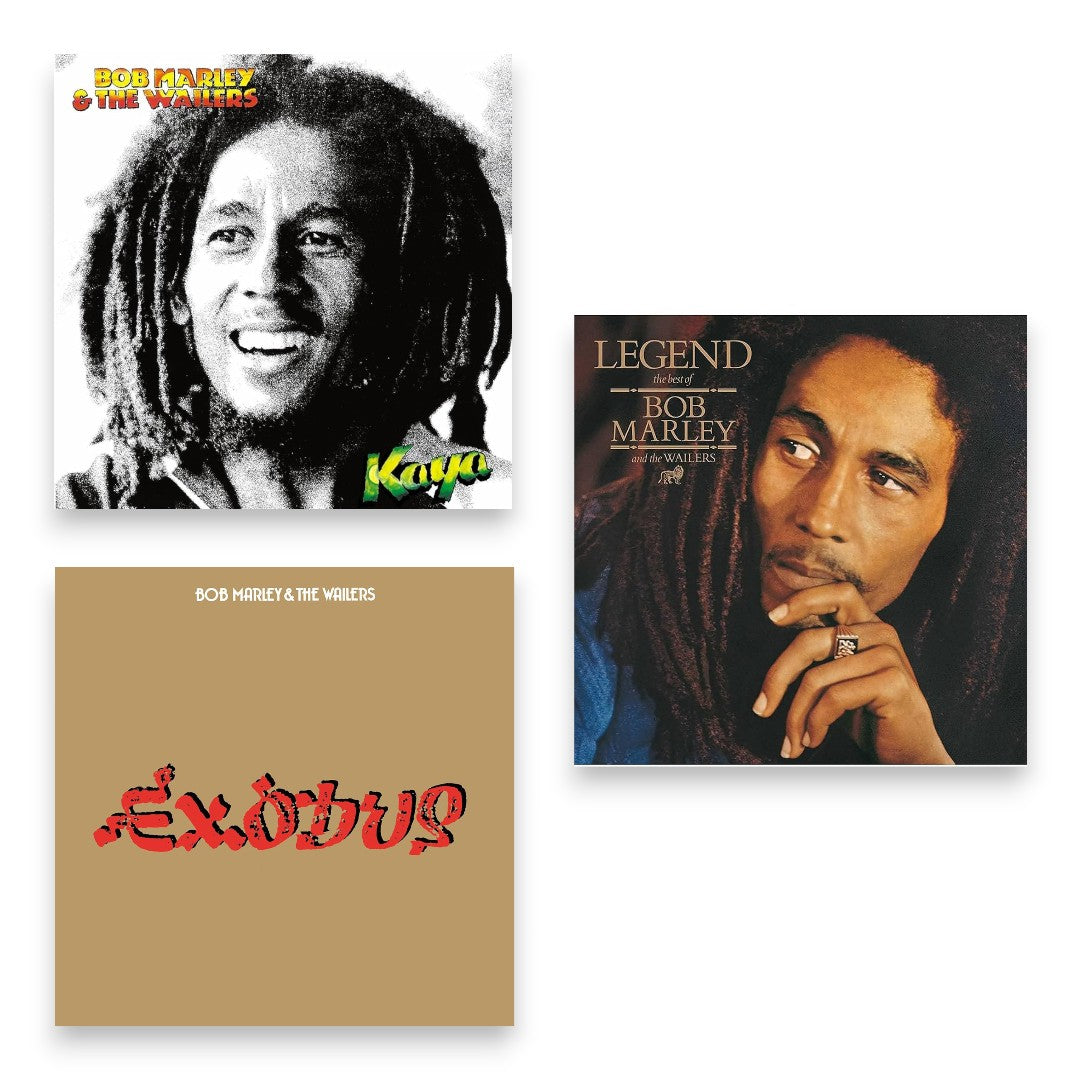 Bob Marley Vinyl Bundle | Kaya, Legend, and Exodus (Tuff Gong Jamaica Pressings)