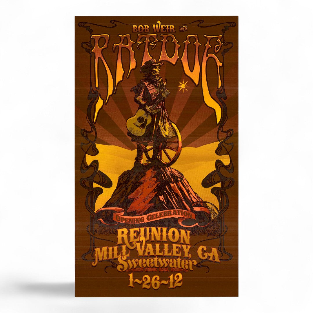 Bob Weir & RatDog Reunion at Sweetwater Music Hall Poster by Richard Biffle (January 26, 2012)
