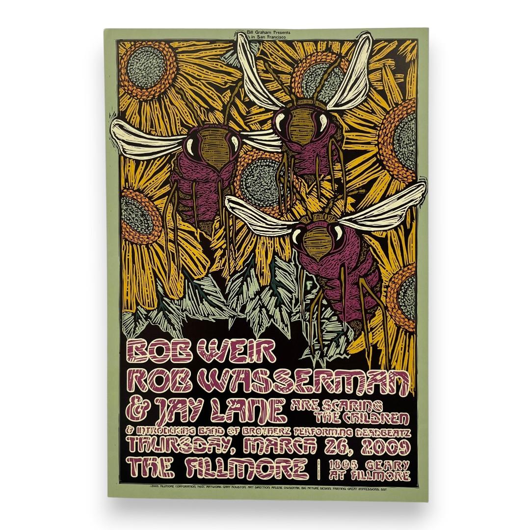 Bob Weir, Rob Wasserman, Jay Lane – The Fillmore, San Francisco (Mar 26, 2009) by Gary Houston