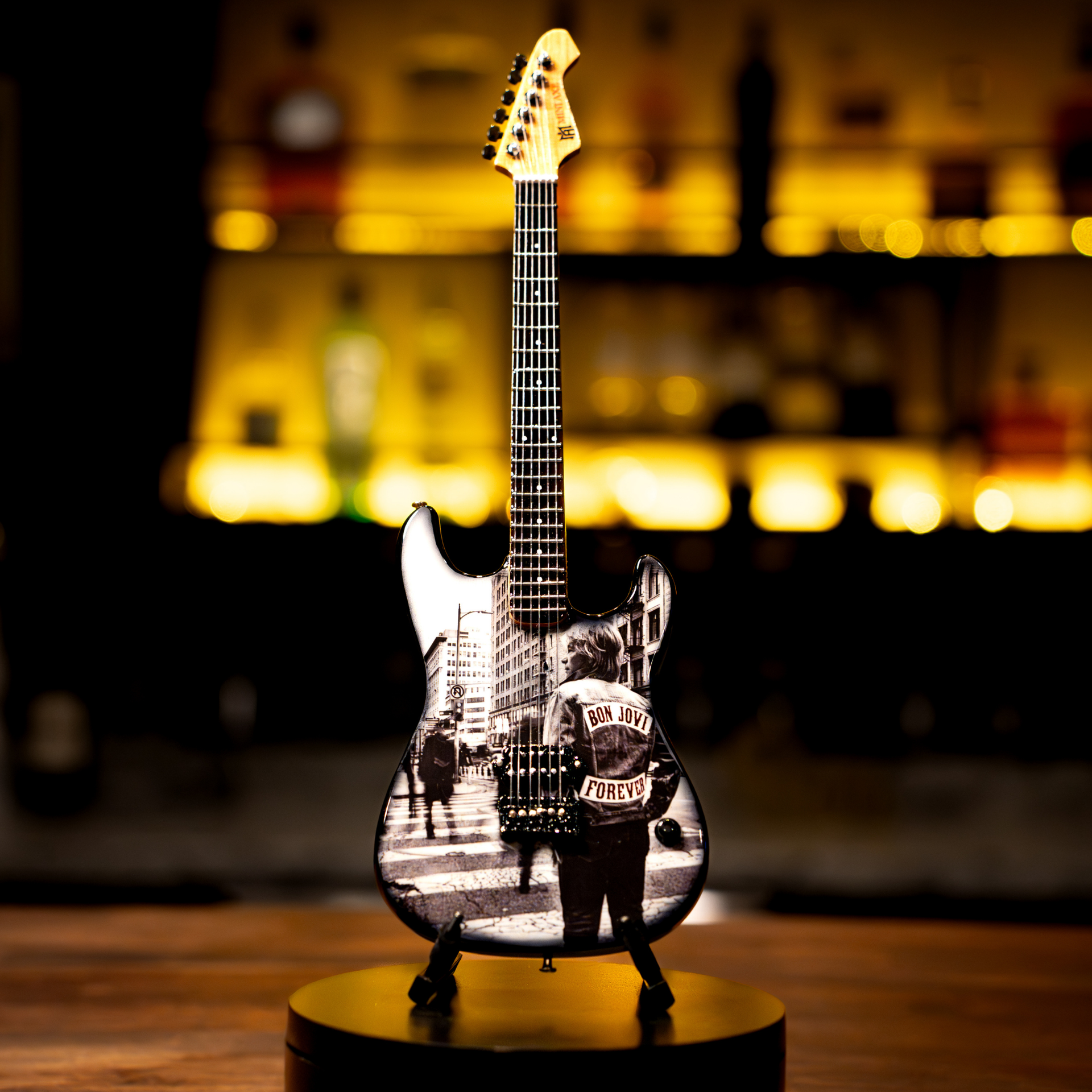 Bon Jovi Forever Album Mini Guitar