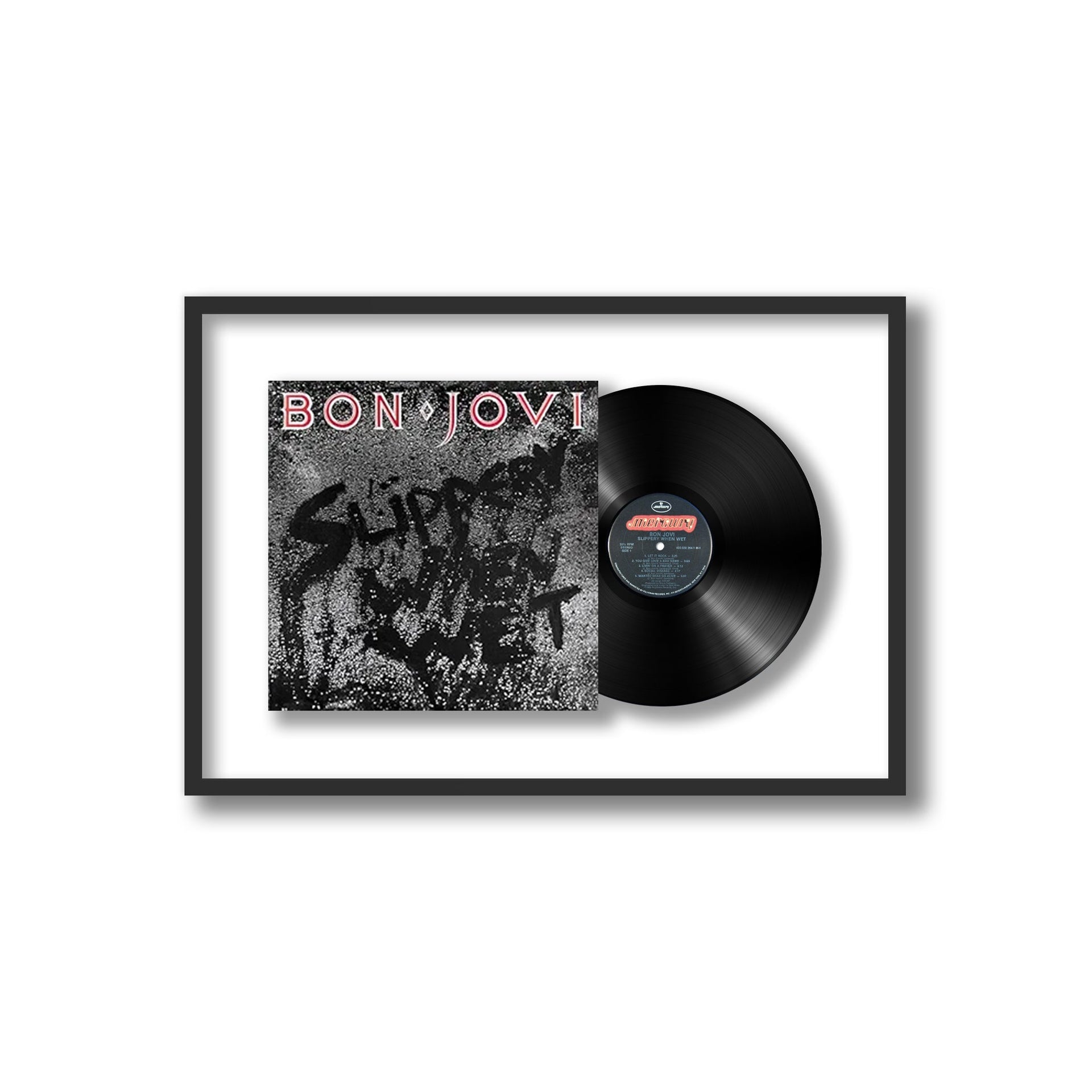 Bon Jovi - Slippery When Wet (Framed Vinyl)