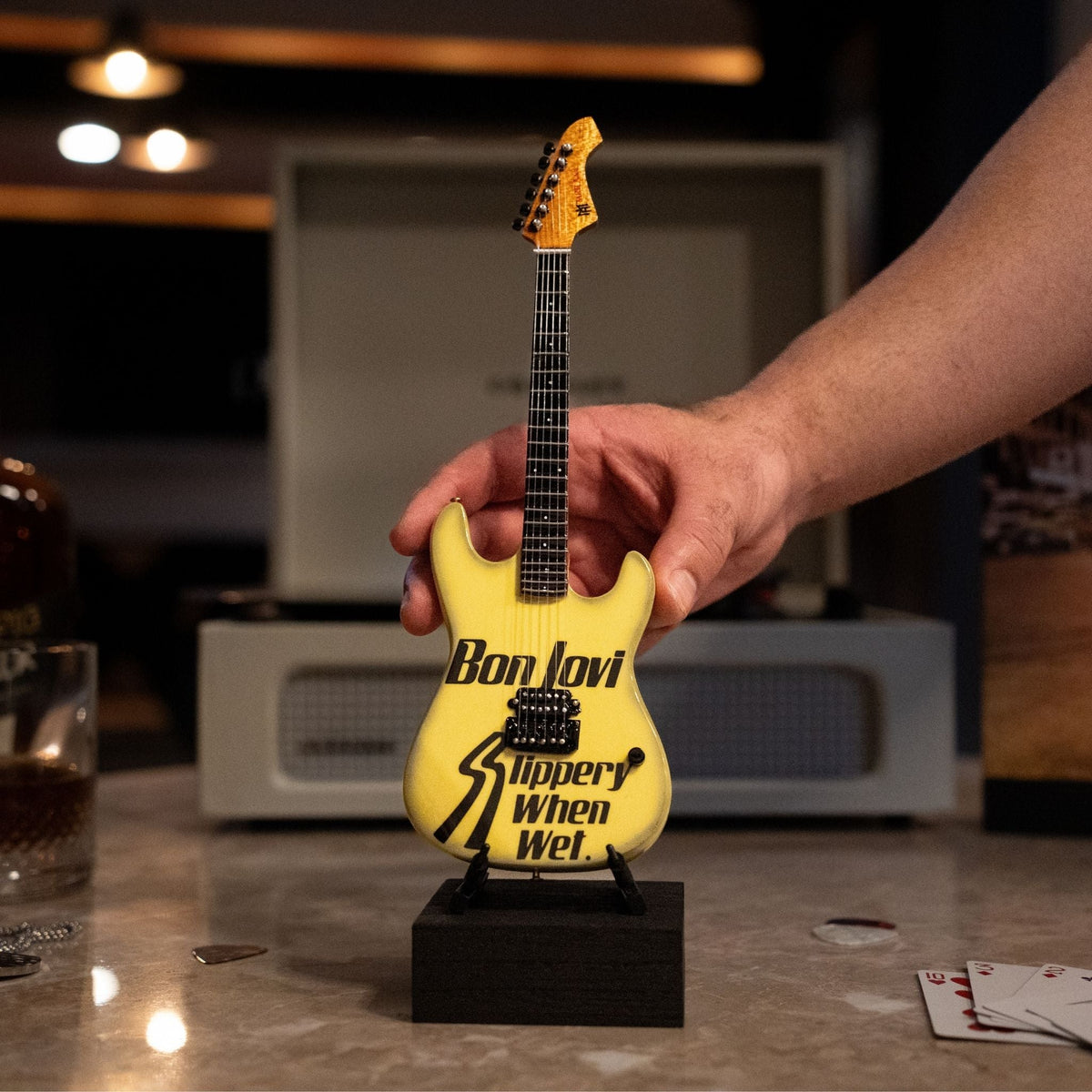 Bon Jovi Slippery When Wet Mini Guitar