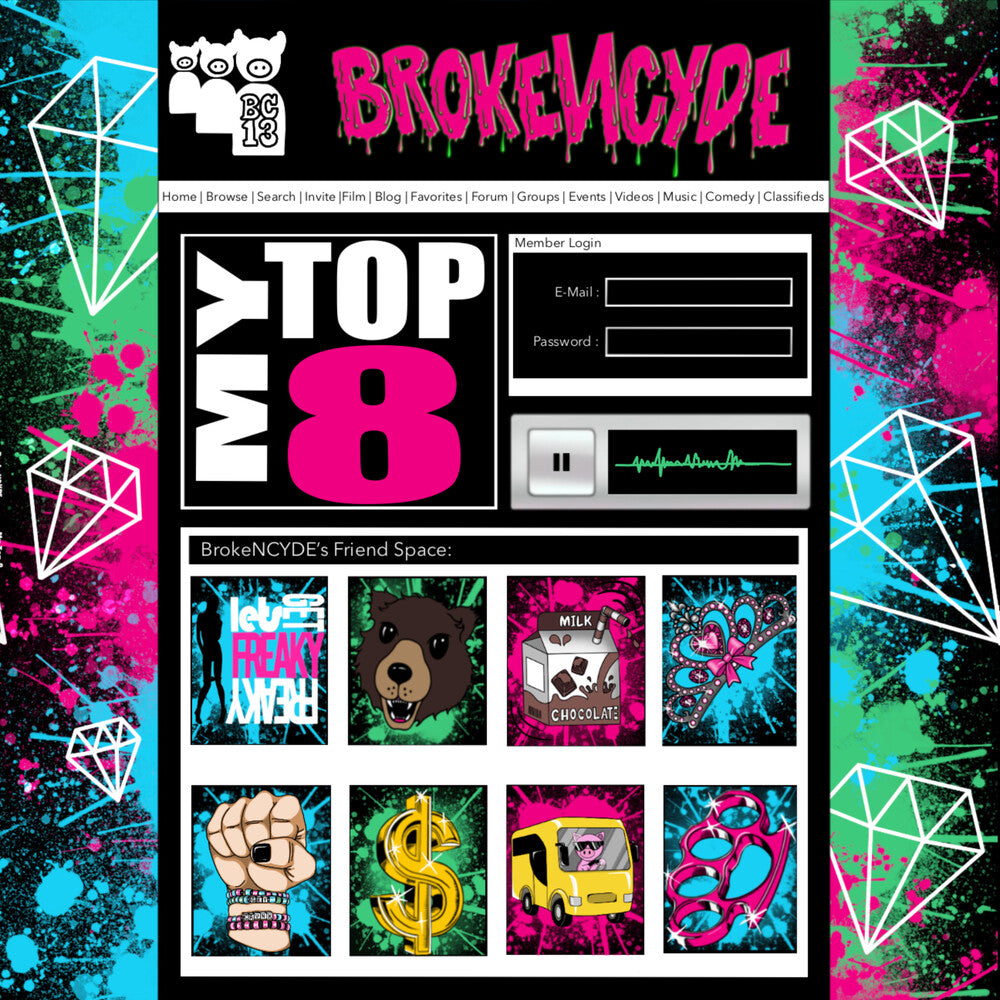 Brokencyde – Myspace Top 8 (Colored, Pnk LP Vinyl)