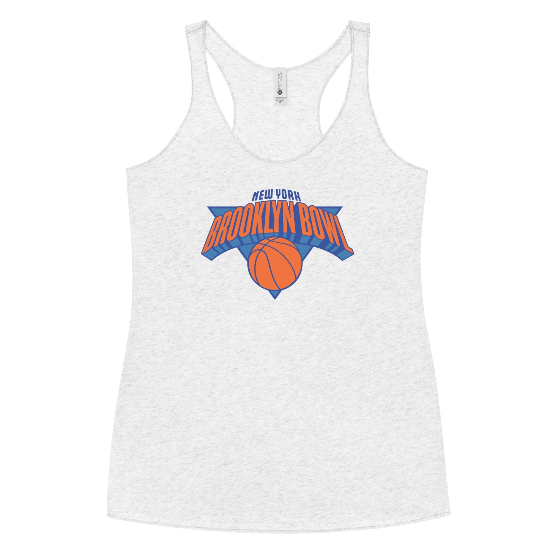 Brooklyn Bowl New York Basketball Women's Racerback Tank
