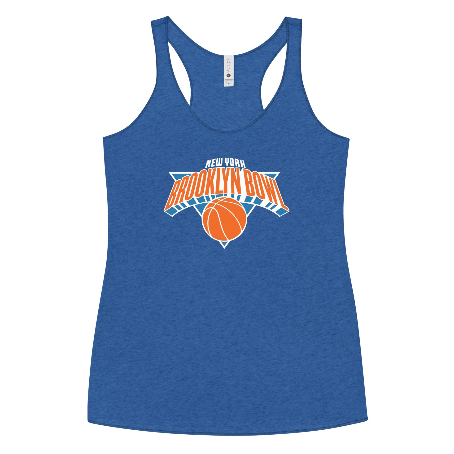 Brooklyn Bowl New York Basketball Women's Racerback Tank