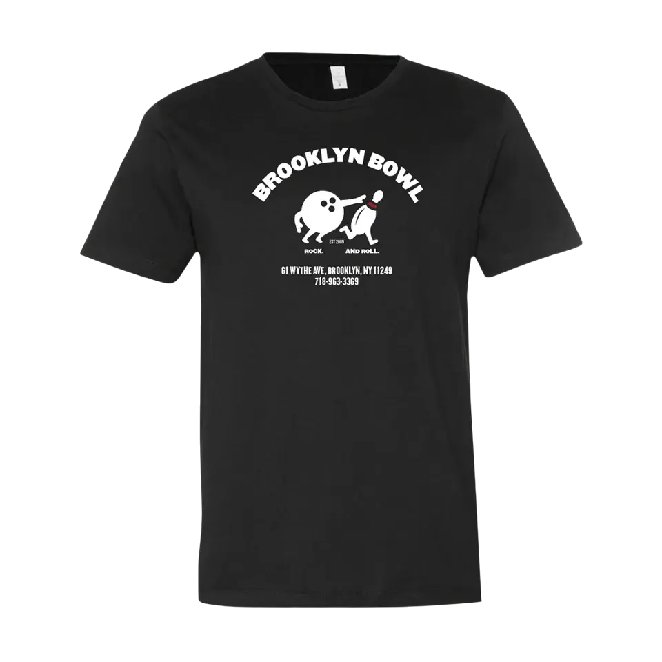 Brooklyn Bowl Williamsburg "Chasing Pins" T-Shirt Brooklyn Bowl Williamsburg Shirt {{Shop name}}