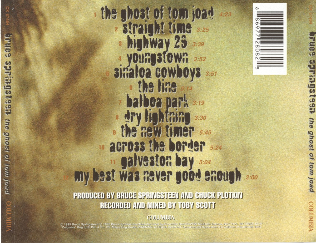 Bruce Springsteen – The Ghost Of Tom Joad (CD) - Detail