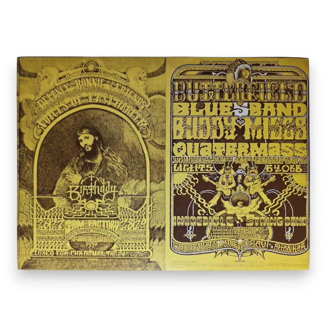 Butterfield Blues Band, Buddy Miles, The Incredible String Band, Ravi Shankar, The Fillmore West by Norman Orr | December 14-16, 26-28, 1970 | Vintage Handbill - Front