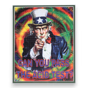 "Can You Pass The Acid Test?" LSD Blotter Tab Sheet from Ken Kesey's Family