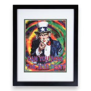 "Can You Pass The Acid Test?" LSD Blotter Tab Sheet from Ken Kesey's Family