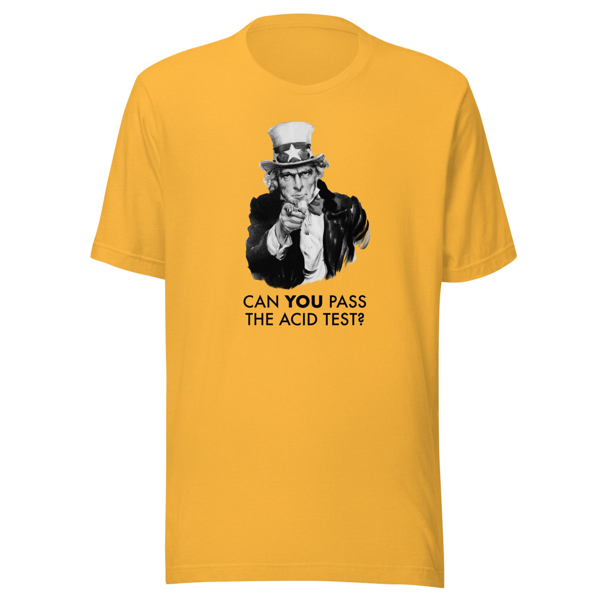 Can You Pass the Acid Test? Throwback Uncle Sam T-Shirt