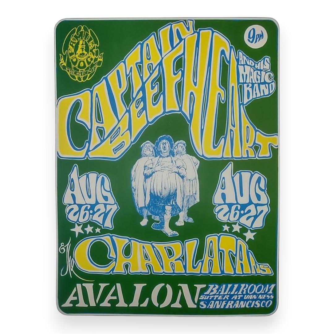Captain Beefheart, The Charlatans – The Avalon Ballroom, San Francisco (Aug 26–27, 1966) by Stanley Mouse & Alton Kelley