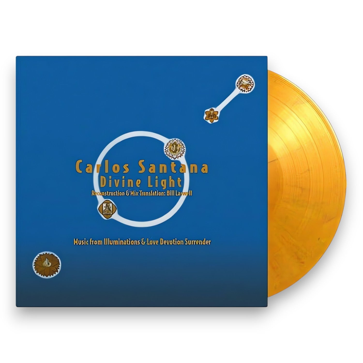 Carlos Santana - Divine Light: Reconstruction & Mix Translation By Bill Laswell (2-LP Yellow, Red & Black Marble Vinyl)