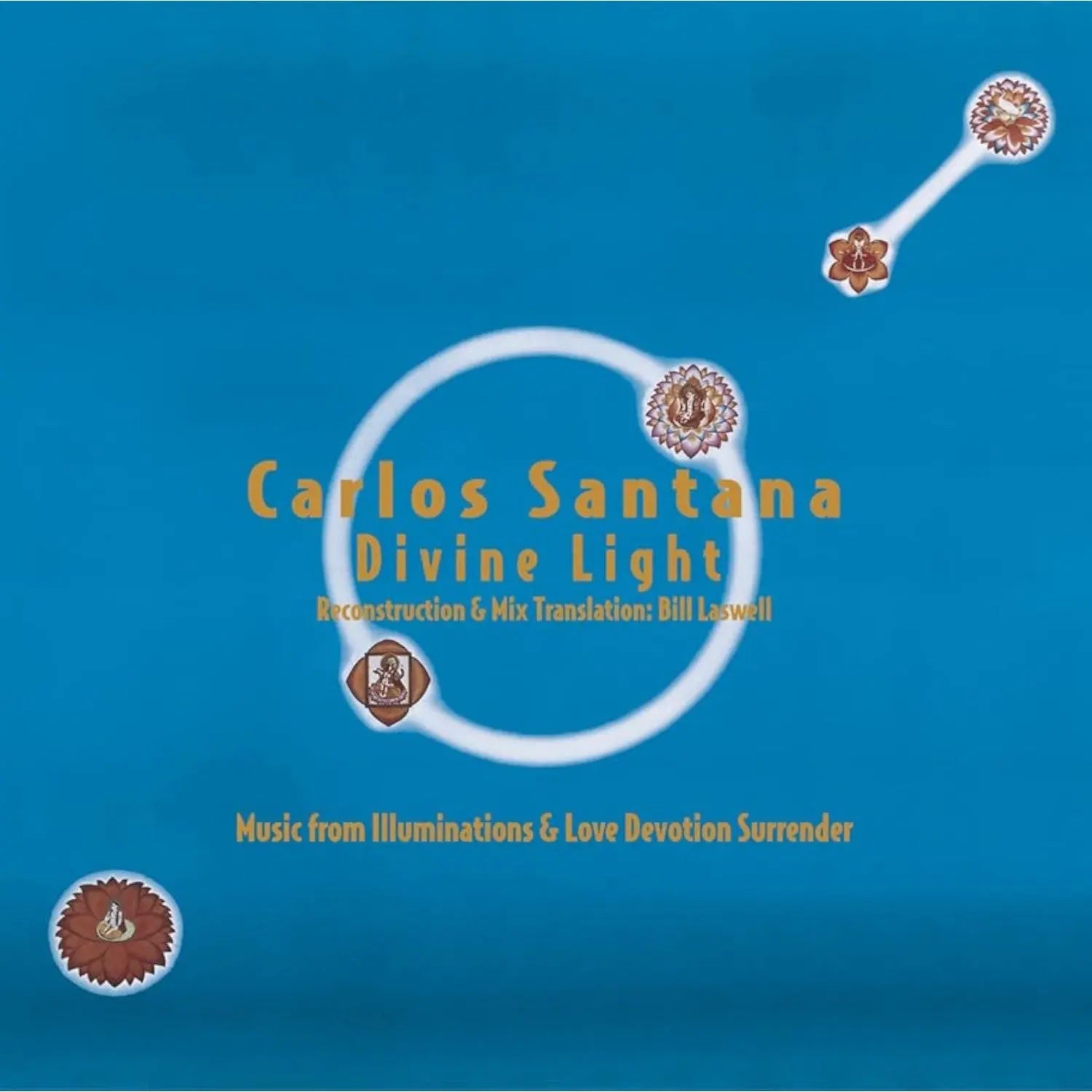 Carlos Santana - Divine Light: Reconstruction & Mix Translation By Bill Laswell (Yellow/Red/Black Marble 2-LP Vinyl) - Back