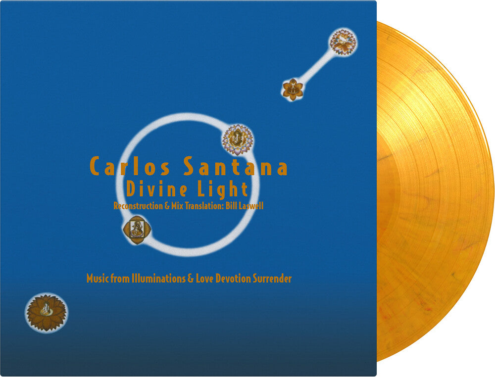 Carlos Santana - Divine Light: Reconstruction & Mix Translation By Bill Laswell (Yellow/Red/Black Marble 2-LP Vinyl) - Front