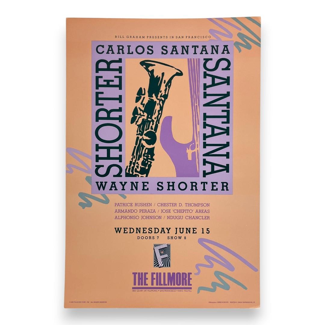 Carlos Santana & Wayne Shorter – The Fillmore, San Francisco (Jun 15, 1988) by Libbie Shock