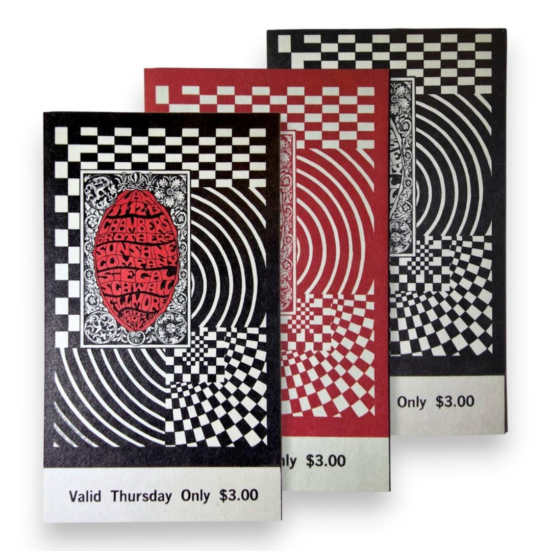 Chambers Brothers, The Sunshine Company, Siegel Schwall Band - 3-Night Run - January 11-13, 1968 - The Fillmore | Vintage Ticket Bundle