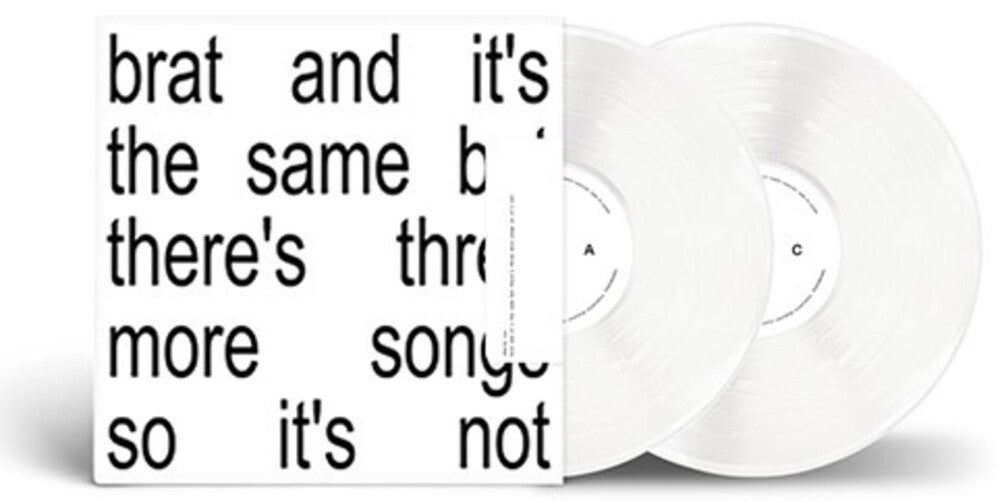 Charli xcx – Brat and it's the same but there's three more songs so it's not (2 White LP Vinyl)