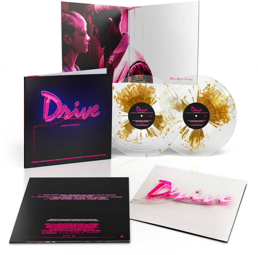 Cliff Martinez – Drive: Original Motion Picture Soundtrack - 15th Anniversary (Gold Splatter On Clear 2-LP Vinyl)
