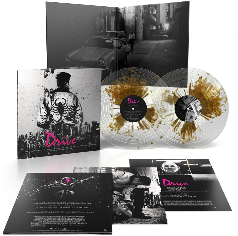 Cliff Martinez – Drive: Original Motion Picture Soundtrack - 15th Anniversary (Gold Splatter On Clear 2-LP Vinyl)