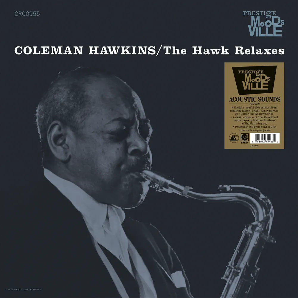 Coleman Hawkins – The Hawk Relaxes - Moodsville Acoustic Sounds Series (180g Black - Stoughton tip-on jacket and OBI LP Vinyl)