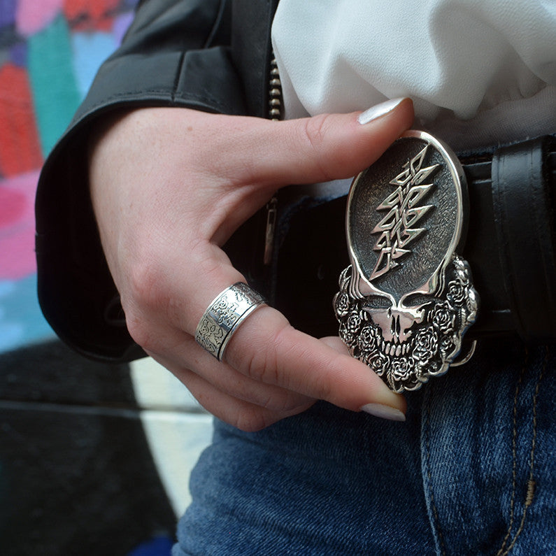 Cornell '77 - Steal Your Face Sterling Silver Belt Buckle