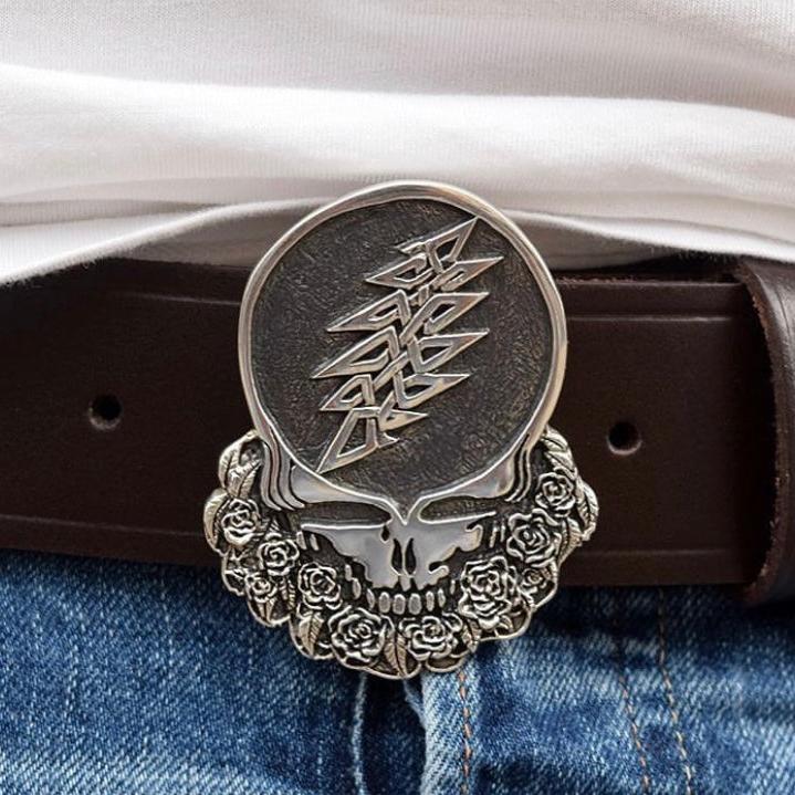 Cornell '77 - Steal Your Face Sterling Silver Belt Buckle