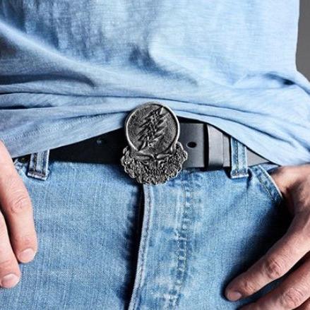 Cornell '77 - Steal Your Face Sterling Silver Belt Buckle