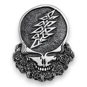 Grateful Dead Cornell '77 - Steal Your Face Sterling Silver Belt Buckle - Back