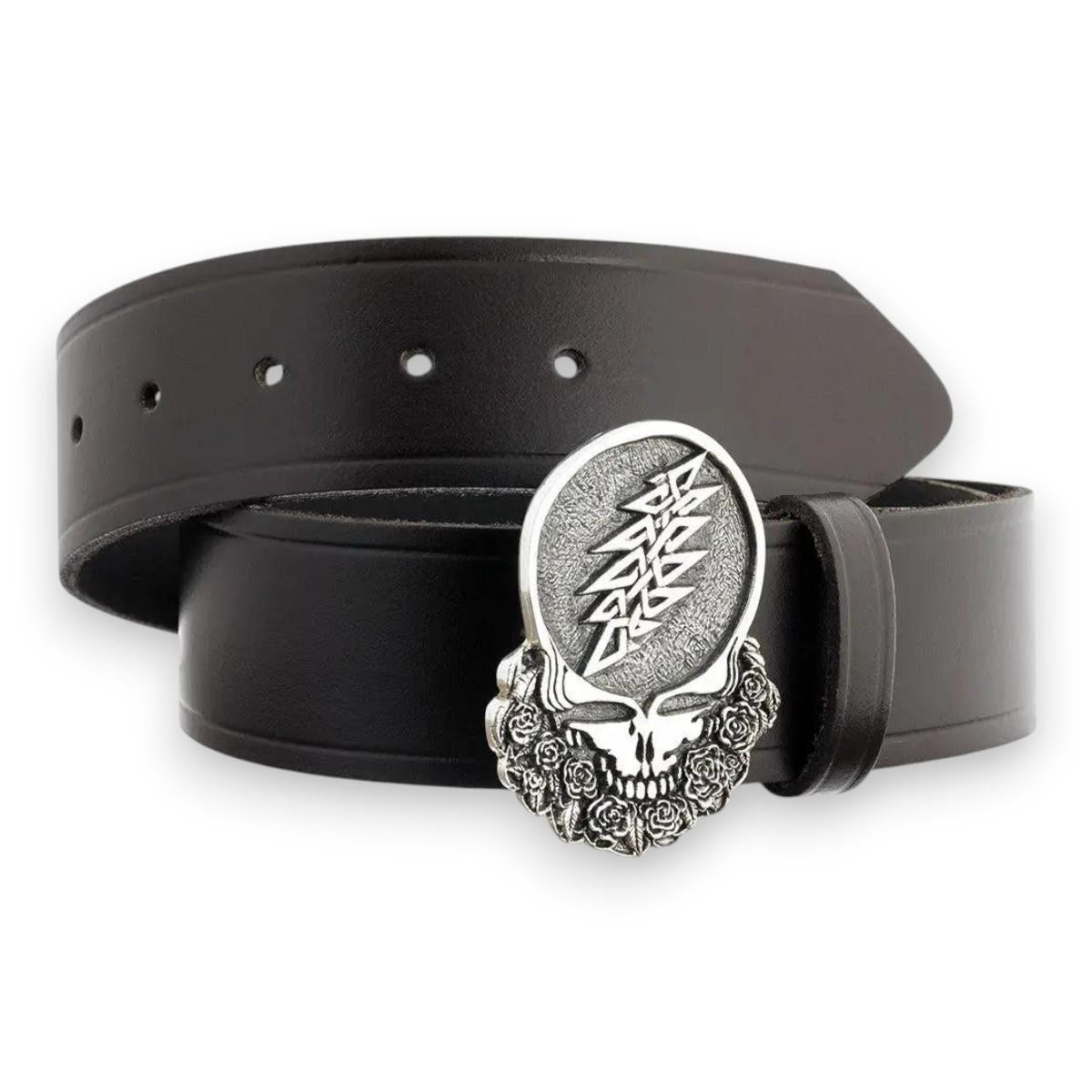 Grateful Dead Cornell '77 - Steal Your Face Sterling Silver Belt Buckle - Alternate View