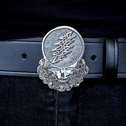 Cornell '77 - Steal Your Face Sterling Silver Belt Buckle
