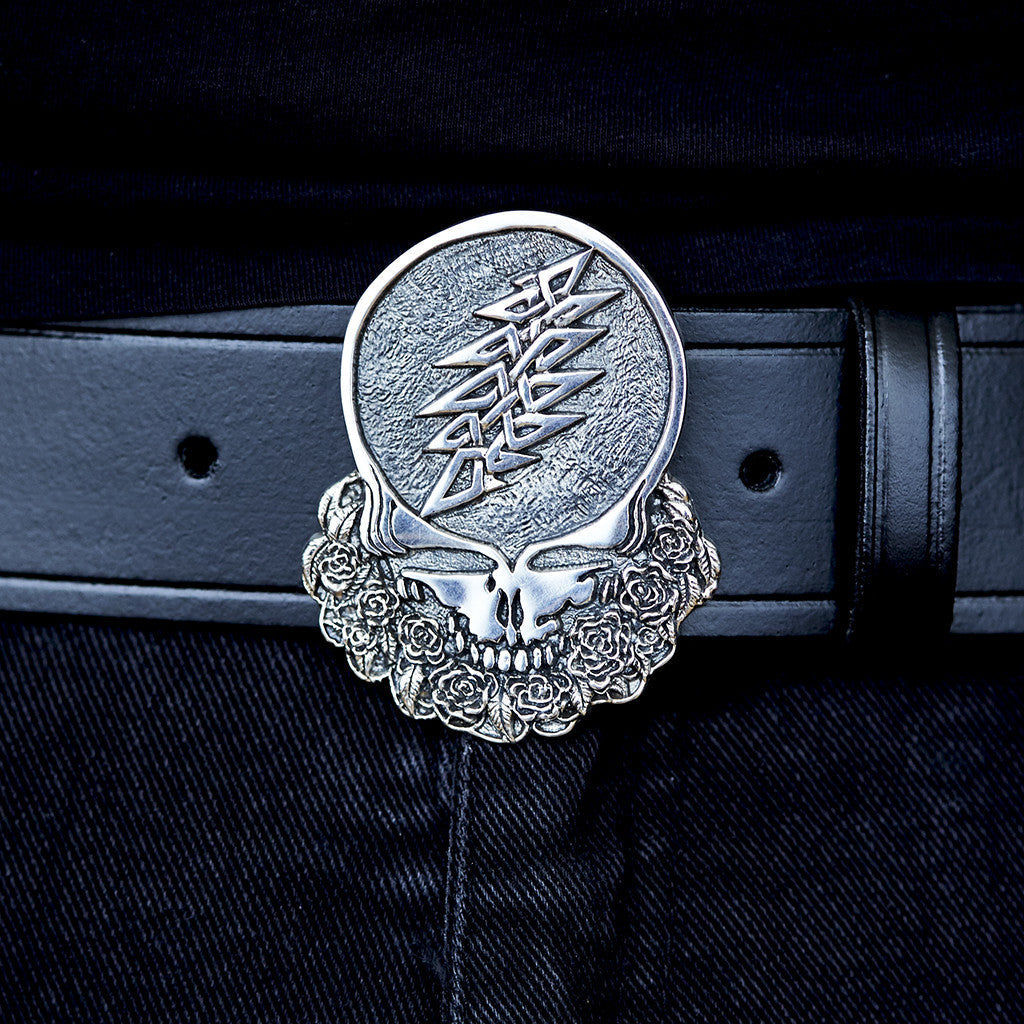 Cornell '77 - Steal Your Face Sterling Silver Belt Buckle