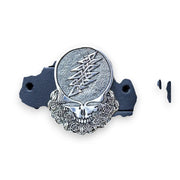 Grateful Dead Cornell '77 - Steal Your Face Sterling Silver Belt Buckle - Close-Up