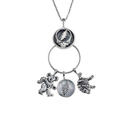 Cornell '77 - Steal Your Face Sterling Silver Charm Catcher Necklace
