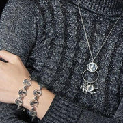 Cornell '77 - Steal Your Face Sterling Silver Charm Catcher Necklace