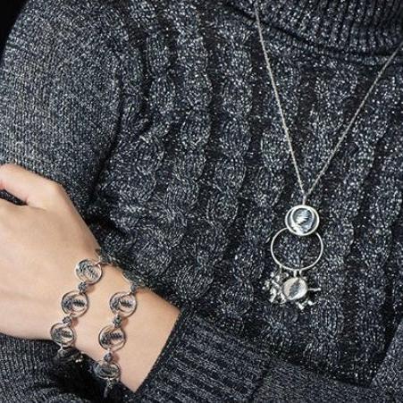 Cornell '77 - Steal Your Face Sterling Silver Charm Catcher Necklace