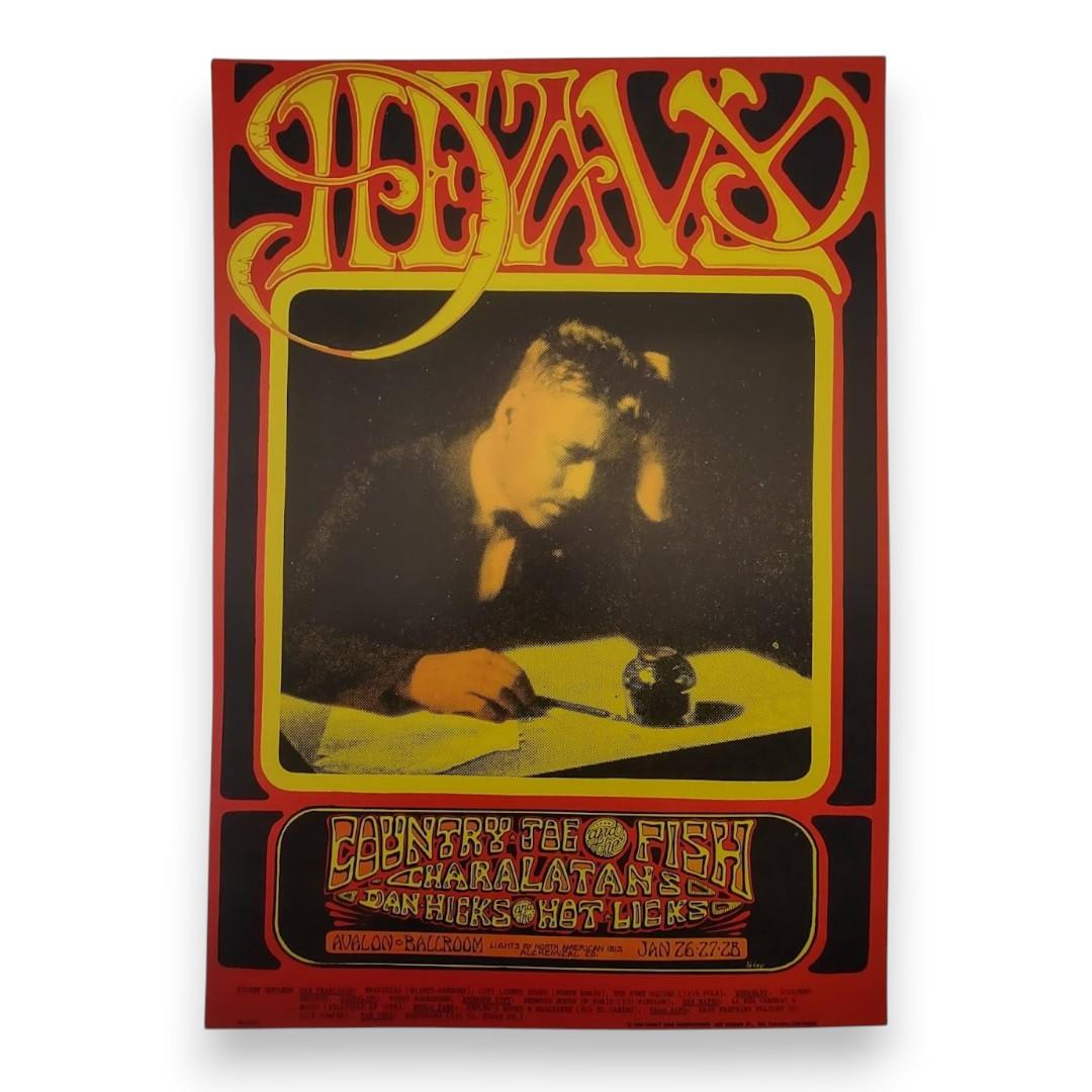 Country Joe & The Fish – The Avalon Ballroom, San Francisco (Jan 26–28, 1968) by Stanley Mouse & Alton Kelley