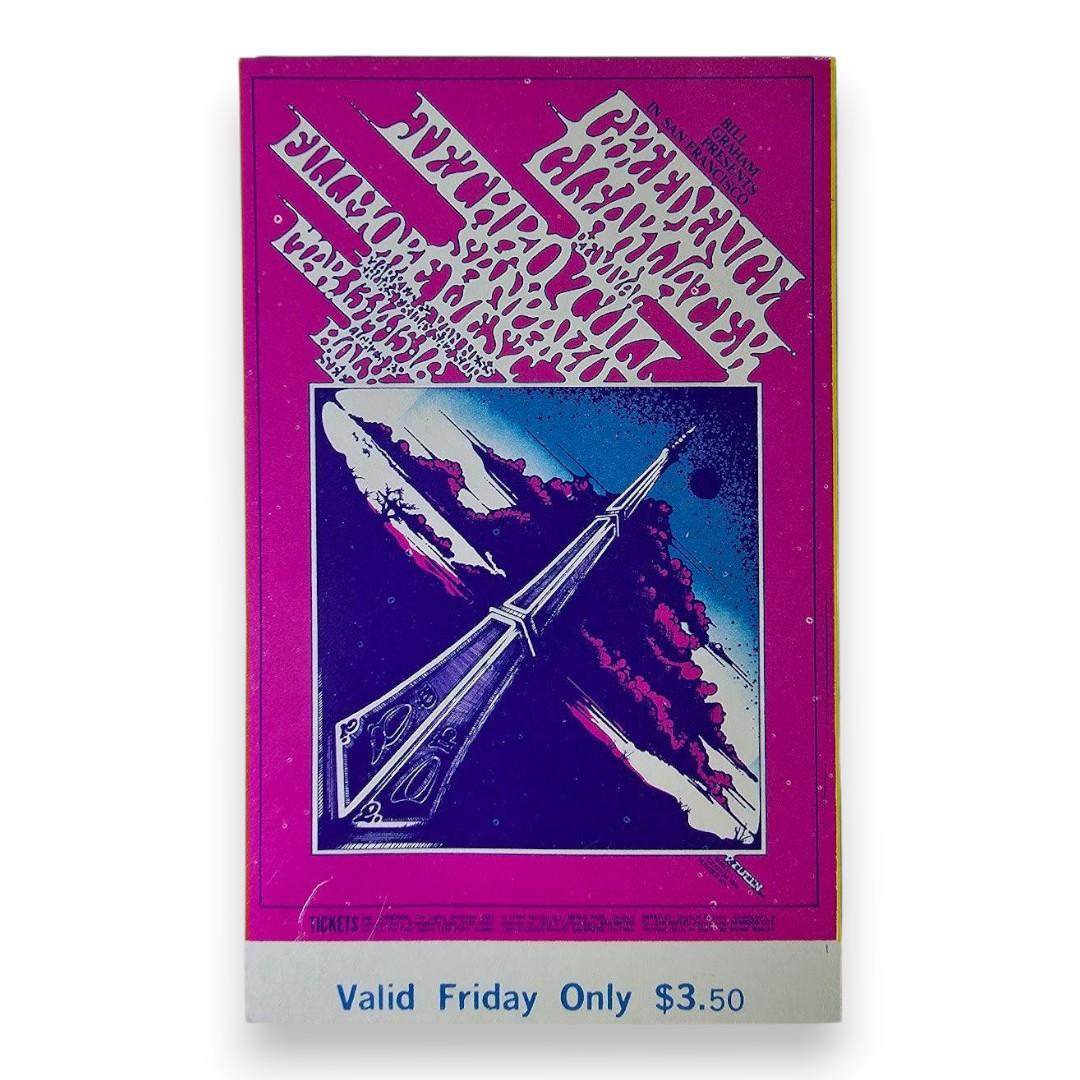 Creedence Clearwater Revival, Jethro Tull, Sanpaku - March 14, 1969 - The Fillmore | Vintage Concert Ticket