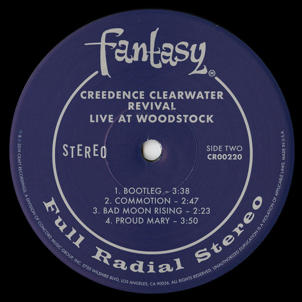 Creedence Clearwater Revival – Live At Woodstock (2-LP Vinyl) - Close-Up