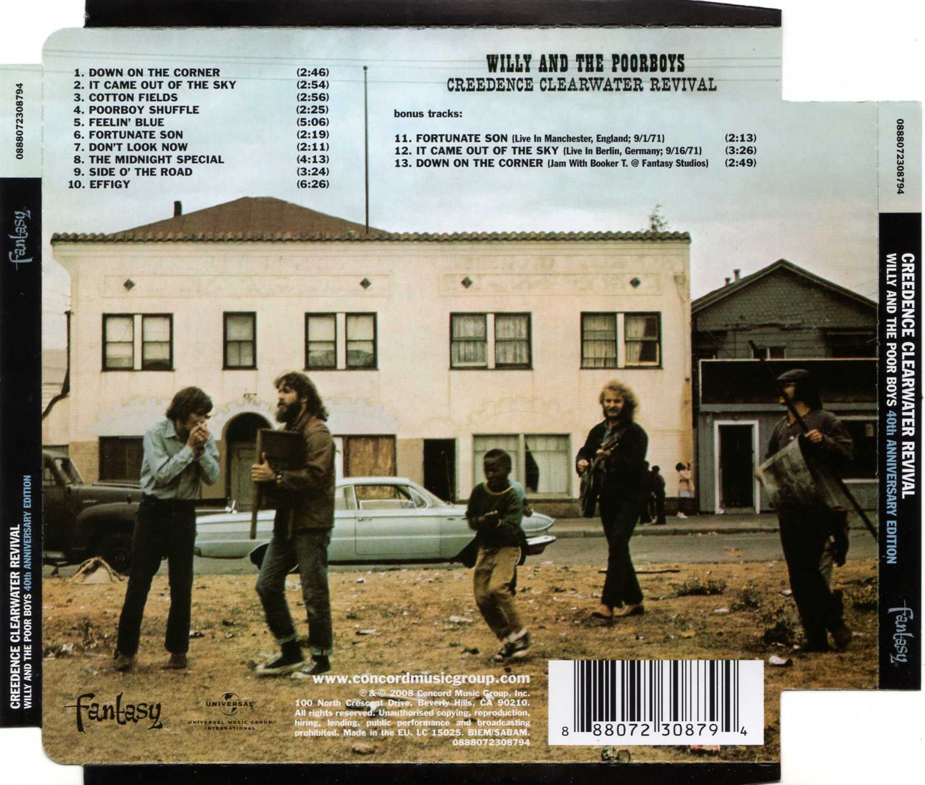 Creedence Clearwater Revival – Willy and The Poor Boys (Remastered, Bonus Tracks, Digipak CD) - Detail
