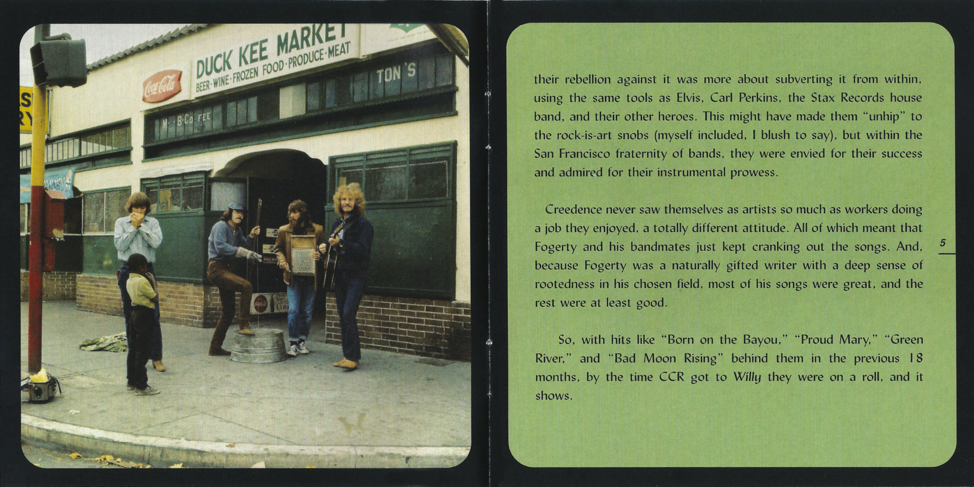 Creedence Clearwater Revival – Willy and The Poor Boys (Remastered, Bonus Tracks, Digipak CD) - Side View
