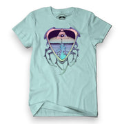 Crying Eye Blue Lagoon T-Shirt by Rick Griffin - Front