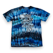 Crying Eye Blue Tie Dye T-Shirt by Oliver Vernon x Rick Griffin - Front