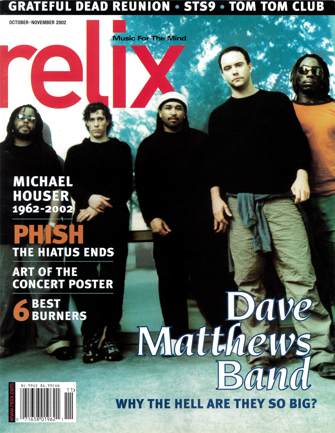 Dave Matthews Band - October/November 2002 Relix Issue