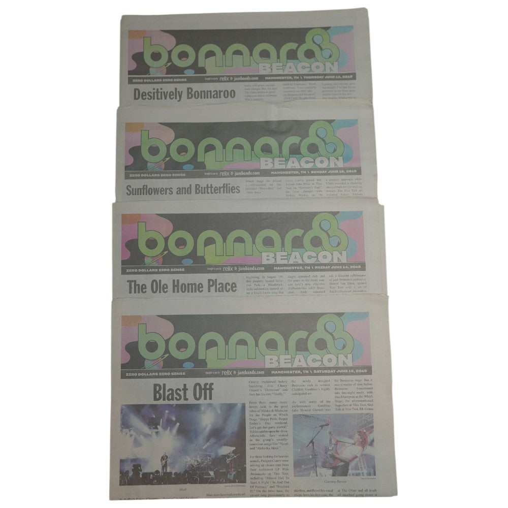 2019 Bonnaroo Beacon Newspaper Bundle